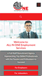 Mobile Screenshot of allinoneemployment.com