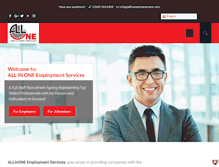 Tablet Screenshot of allinoneemployment.com